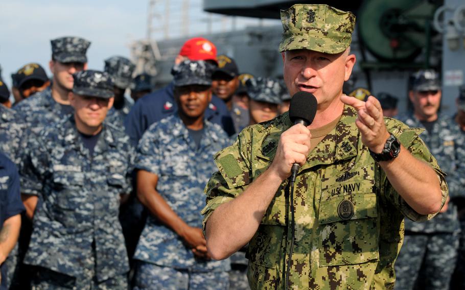 Navy says goodbye to the 'blueberry' camouflage uniform | Stars and Stripes